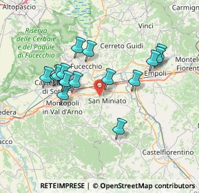 Mappa 56028 San Miniato PI, Italia (6.91933)