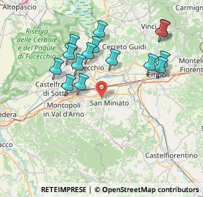 Mappa 56028 San Miniato PI, Italia (7.77667)