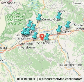 Mappa 56028 San Miniato PI, Italia (6.33)