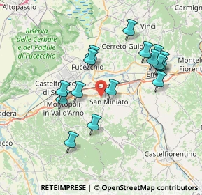 Mappa 56028 San Miniato PI, Italia (7.48438)