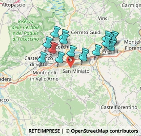 Mappa 56028 San Miniato PI, Italia (6.54056)