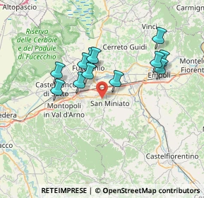 Mappa 56028 San Miniato PI, Italia (6.57083)