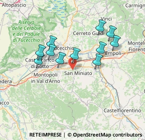 Mappa 56028 San Miniato PI, Italia (6.66545)