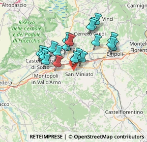 Mappa 56028 San Miniato PI, Italia (6.115)
