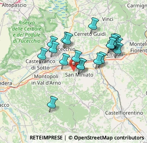 Mappa 56028 San Miniato PI, Italia (6.557)