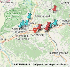Mappa 56028 San Miniato PI, Italia (6.05462)