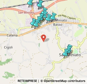 Mappa 56028 San Miniato PI, Italia (1.10067)