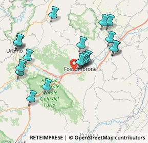 Mappa Via Lazio, 61034 Fossombrone PU, Italia (8.422)