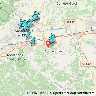 Mappa Via delle Casine, 56028 San Miniato PI, Italia (4.52077)