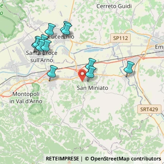 Mappa Via delle Casine, 56028 San Miniato PI, Italia (4.51167)