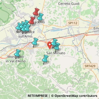 Mappa Via delle Casine, 56028 San Miniato PI, Italia (4.56692)
