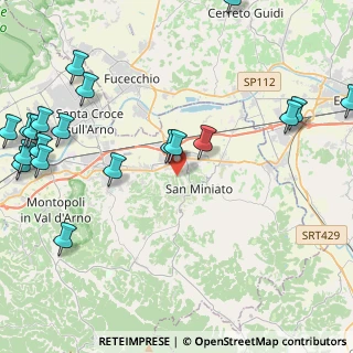 Mappa Via delle Casine, 56028 San Miniato PI, Italia (6.1495)