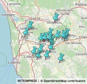Mappa Piazza della Repubblica, 56010 Vicopisano PI, Italia (10.69333)