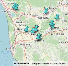 Mappa Piazza della Repubblica, 56010 Vicopisano PI, Italia (12.95923)