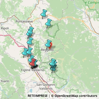 Mappa Località Pontifogno Fabbriche, 50066 Reggello FI, Italia (8.3475)