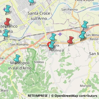 Mappa Via Curtatone e Montanara, 56028 San Miniato PI, Italia (2.97545)