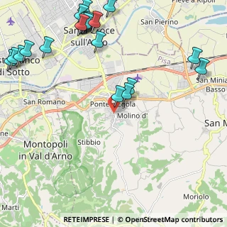 Mappa Via Curtatone e Montanara, 56028 San Miniato PI, Italia (3.111)