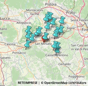 Mappa Via del Poggio, 56028 San Miniato PI, Italia (10.406)
