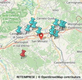 Mappa Via del Poggio, 56028 San Miniato PI, Italia (6.46917)