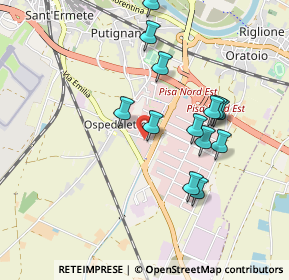 Mappa Via Pontecorvo Pellegrino, 56121 Pisa PI, Italia (0.89231)