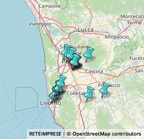 Mappa Via Pontecorvo Pellegrino, 56121 Pisa PI, Italia (9.24105)