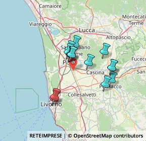 Mappa Via Pontecorvo Pellegrino, 56121 Pisa PI, Italia (11.01286)