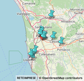 Mappa Via Pontecorvo Pellegrino, 56121 Pisa PI, Italia (8.84182)