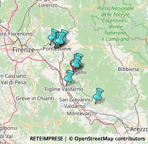 Mappa Piazzetta del Pero, 50066 Reggello FI, Italia (9.54909)