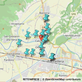 Mappa Piazza Indipendenza, 56012 Calcinaia PI, Italia (1.4665)