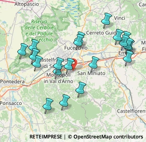 Mappa Via Guglielmo Pepe, 56028 San Miniato PI, Italia (8.509)