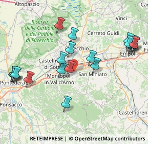 Mappa Via Guglielmo Pepe, 56028 San Miniato PI, Italia (9.202)