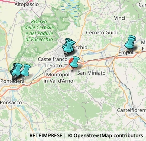Mappa Via Guglielmo Pepe, 56028 San Miniato PI, Italia (8.984)