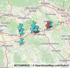 Mappa Via Guglielmo Pepe, 56028 San Miniato PI, Italia (9.70727)