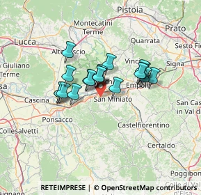 Mappa Via Guglielmo Pepe, 56028 San Miniato PI, Italia (9.633)