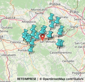 Mappa Via Guglielmo Pepe, 56028 San Miniato PI, Italia (10.512)