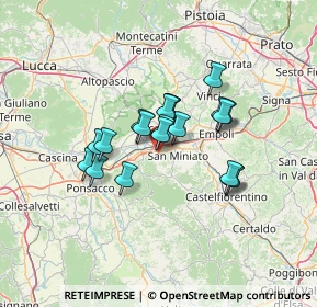 Mappa Via Guglielmo Pepe, 56028 San Miniato PI, Italia (9.9365)