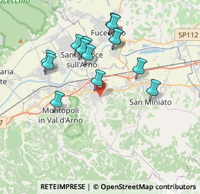 Mappa Via Guglielmo Pepe, 56028 San Miniato PI, Italia (3.73643)