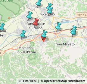 Mappa Via Guglielmo Pepe, 56028 San Miniato PI, Italia (4.9525)