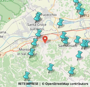 Mappa Via Guglielmo Pepe, 56028 San Miniato PI, Italia (5.6255)
