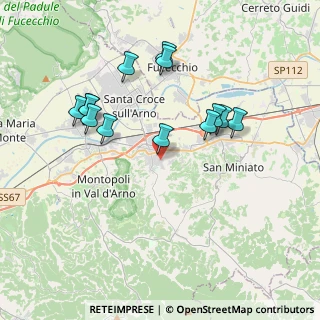 Mappa Via Guglielmo Pepe, 56028 San Miniato PI, Italia (3.81538)