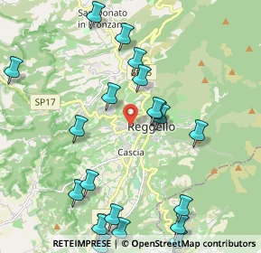 Mappa Via Massimiliano Guerri, 50066 Reggello FI, Italia (2.533)