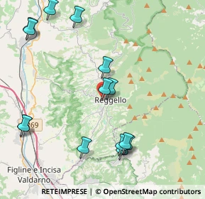 Mappa Via Massimiliano Guerri, 50066 Reggello FI, Italia (4.87286)