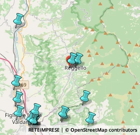 Mappa Via Massimiliano Guerri, 50066 Reggello FI, Italia (6.5125)