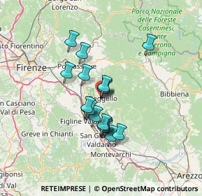 Mappa Via Massimiliano Guerri, 50066 Reggello FI, Italia (10.39667)