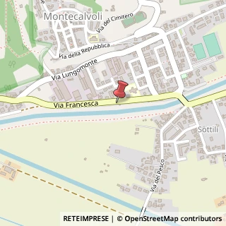 Mappa Strada Provinciale Francesca,  536, 56020 Santa Maria a Monte, Pisa (Toscana)
