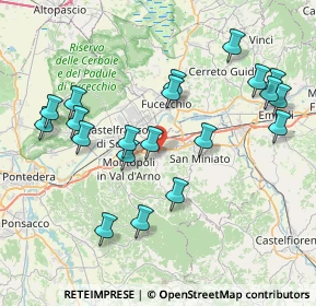 Mappa Via della Gioventù, 56028 San Miniato PI, Italia (8.487)