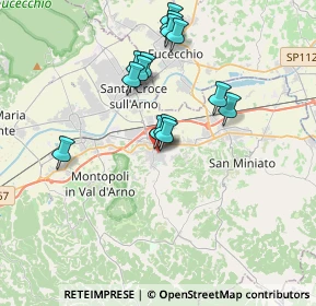 Mappa Via della Gioventù, 56028 San Miniato PI, Italia (3.43071)