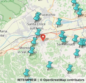 Mappa Via della Gioventù, 56028 San Miniato PI, Italia (5.6885)