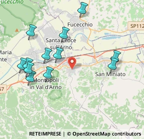 Mappa Via della Gioventù, 56028 San Miniato PI, Italia (4.4425)
