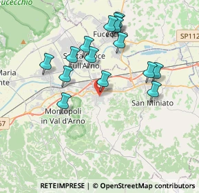 Mappa Via della Gioventù, 56028 San Miniato PI, Italia (3.764)